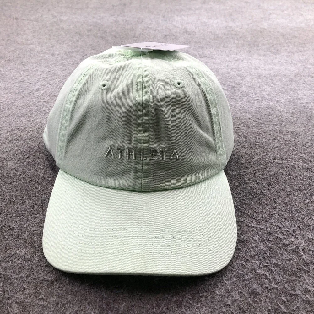 Athleta Hat Cap Baseball Strap Back Womens One Size Green Everyday UV Athletic